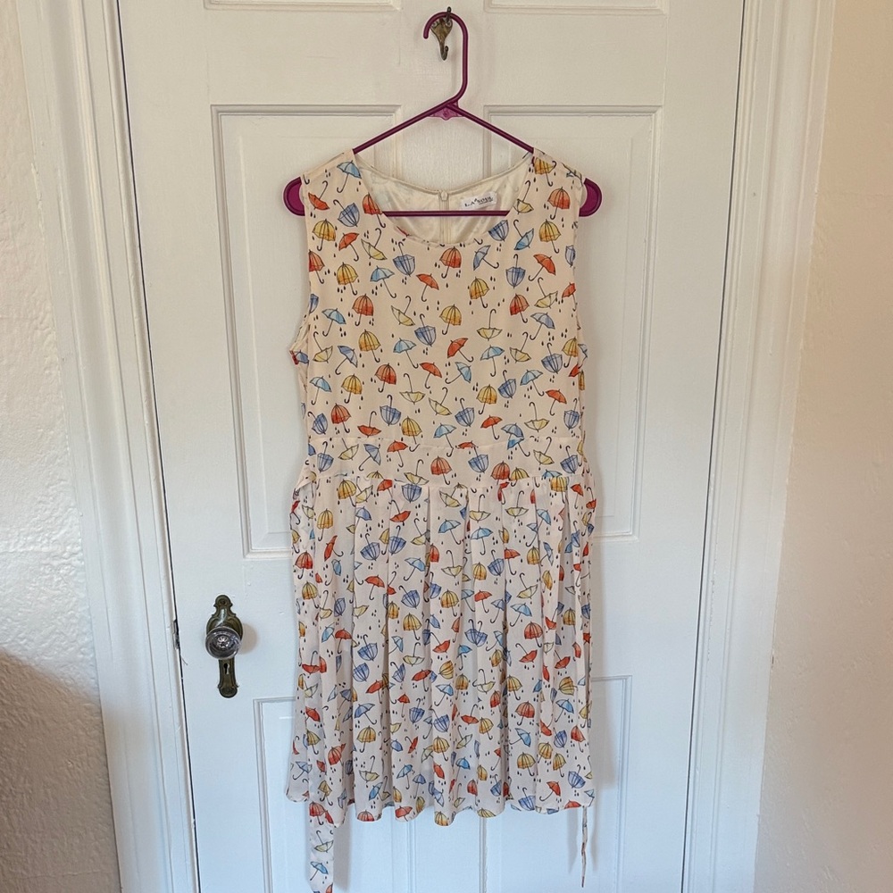 Cute Umbrella Print Dress